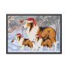 11437581700221998076_2048-1.jpeg Winter Collie Dog And Puppy Framed Poster