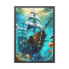 11439166059011911960_2048-1.jpeg Sunken Pirate Ship Art Framed Poster