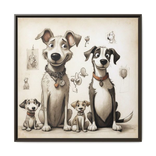 11464359837933413093_2048.jpeg Funny Dog Art Print Framed Canvas