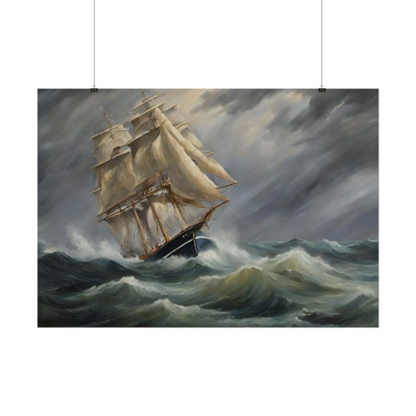 11475127724801907324_2048.jpeg Sail Ship And Stormy Sea Poster