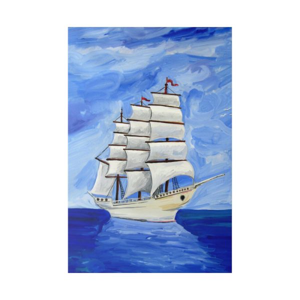 11514255452344165104_2048.jpeg White Sea Sailing Ship Standard Canvas