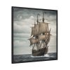 11518427668723764789_2048.jpeg Ancient Sail Ship In The Sea Framed Canvas
