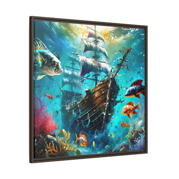 11579345760925862753_2048.jpeg Sunken Pirate Ship Art Framed Canvas