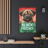 11616354239266837581_2048.jpeg Black Friday Dog With Bag Framed Canvas