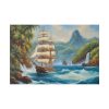 11768428544615783744_2048.jpeg Sail Ship Near Tropical Island Standard Canvas