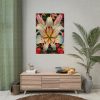 Vintage Lily And Hearts Art I Poster