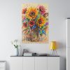 11927620262788734337_2048.jpeg Abstract Sunflower Sketch Art Print Standard Canvas