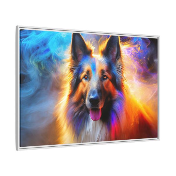 11932180070444017168_2048.jpeg Scottish Shepherd Dog Framed Canvas