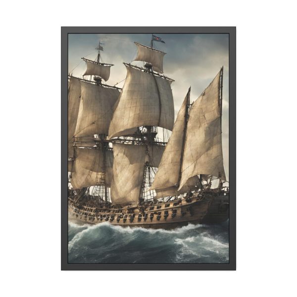 11975765596914998652_2048-1.jpeg Ancient Sail Ship In Ocean Framed Poster