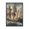 11975765596914998652_2048.jpeg Ancient Sail Ship In Ocean Framed Poster