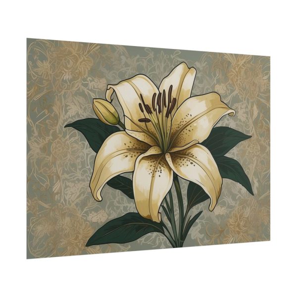 12240361650039819963_2048.jpeg Vintage Flower Lily Poster