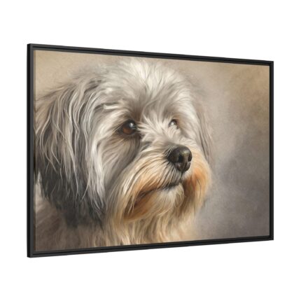 Havanese Dog Framed Canvas