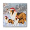 12354616417817801614_2048.jpeg Winter Collie Dog And Puppy Framed Canvas