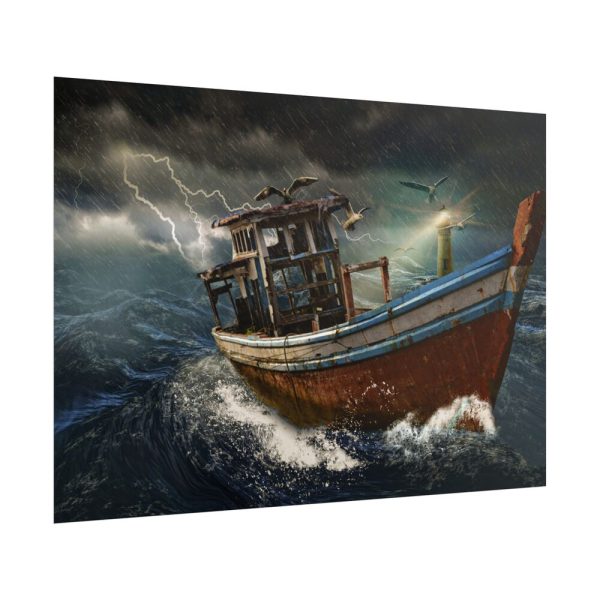 1238627258779851261_2048.jpeg Old Boat In Storm Poster