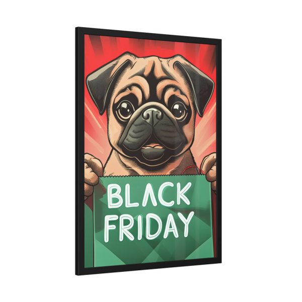 12434461908252516627_2048.jpeg Black Friday Dog With Bag Framed Poster