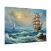 12472560674669622419_2048.jpeg Vintage Sail Ship In The Ocean Poster