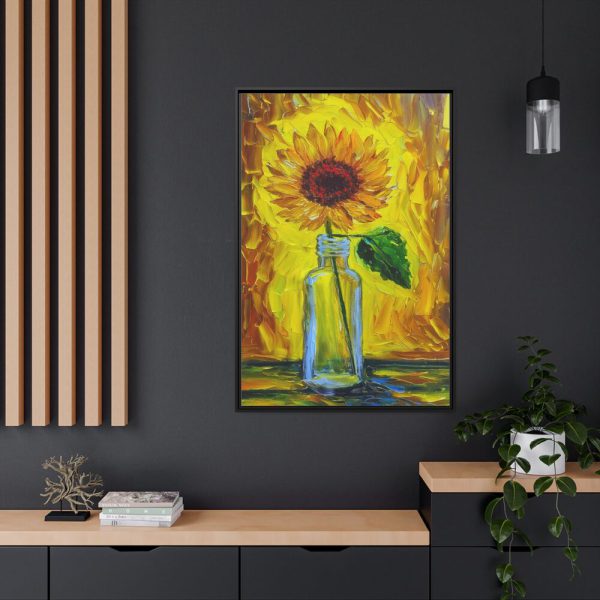 12565807641428439357_2048.jpeg Sunflower Textured Digital Painting Framed Canvas