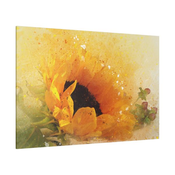 12731318679055604426_2048.jpeg Sunflower Watercolor And Splatter Standard Canvas