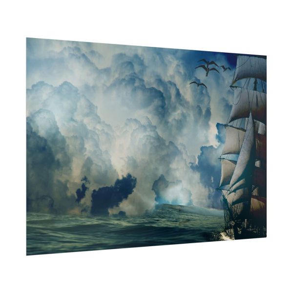 12812953153279080221_2048.jpeg Ship In The Sea Through Storm Poster