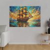 12913854635596191408_2048.jpeg Digital Art, Stained Glass Old Ship Standard Canvas