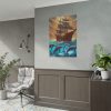 12961439293482037486_2048.jpeg Dolphins And Ship Art Print Poster
