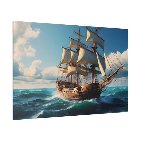 12987709559169816350_2048.jpeg Antique Sail Ship In Ocean Standard Canvas