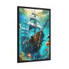 13053441432712079834_2048.jpeg Sunken Pirate Ship Art Framed Poster