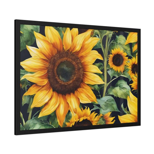 Sunflower Wildflower Blossom Framed Poster