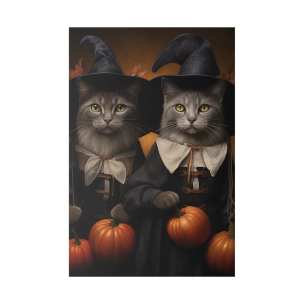 13070265132677518372_2048.jpeg Halloween Witch Cats Standard Canvas