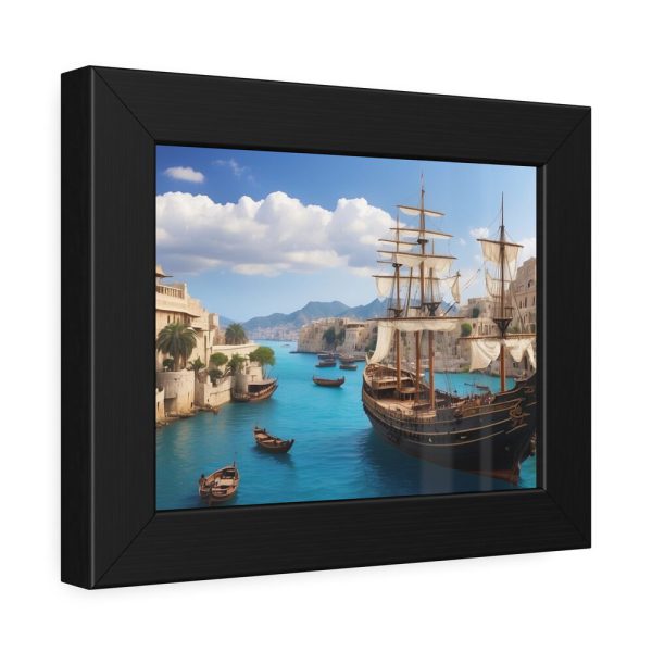 13113054640300725550_2048-1.jpeg Ancient City Harbor Framed Poster