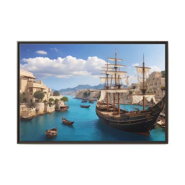 13117971432834344345_2048.jpeg Ancient City Harbor Framed Canvas
