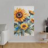 Watercolor Sunflower Art Print Standard Canvas