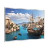 1341845779317006481_2048.jpeg Ancient City Harbor Framed Canvas