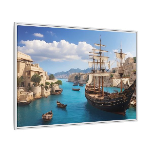 1341845779317006481_2048.jpeg Ancient City Harbor Framed Canvas