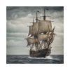 13426024229390887393_2048.jpeg Ancient Sail Ship In The Sea Standard Canvas