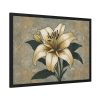 Vintage Flower Lily Framed Poster
