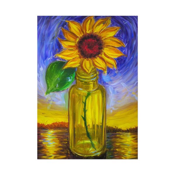 1344173297167461667_2048.jpeg Single Sunflower in a Bottle Poster