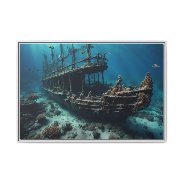 13457020586317910654_2048.jpeg Ancient Sunken Ship Framed Canvas