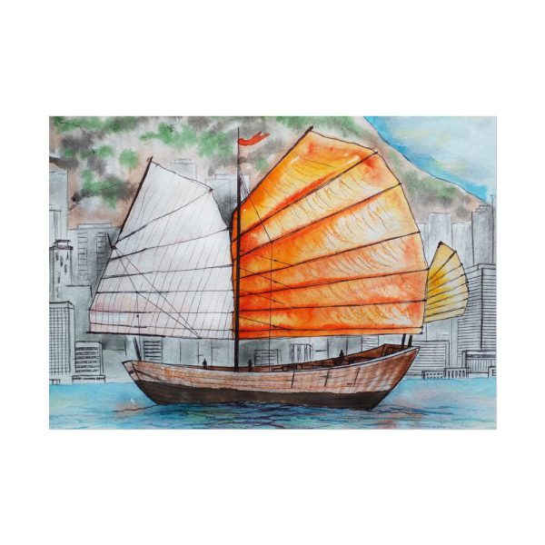 13469714954321046094_2048.jpeg Traditional Chinese Sailing Ship Poster