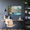 13485085640719024741_2048.jpeg Sail Ship Near Tropical Island Framed Poster