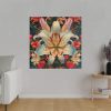 Vintage Lily And Hearts Art I Standard Canvas