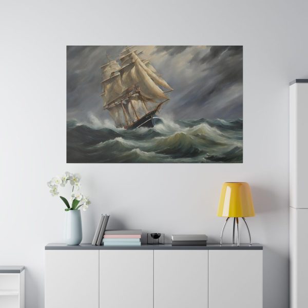 13570552700233850241_2048.jpeg Sail Ship And Stormy Sea Standard Canvas