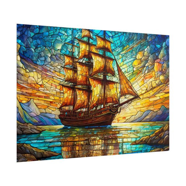 13642525651386066089_2048.jpeg Digital Art, Stained Glass Old Ship Poster
