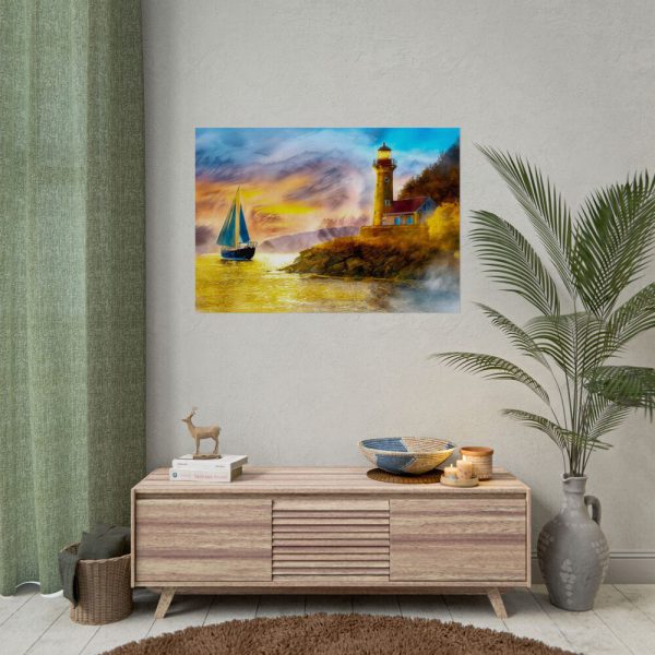 13673604103924963280_2048.jpeg Ship and Lighthouse Poster