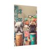 Dogs, Books And Coffee Standard Canvas