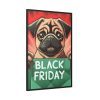 138461816260651492_2048.jpeg Black Friday Dog With Bag Framed Canvas