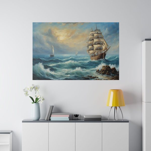 1384928273924366587_2048.jpeg Vintage Sail Ship In The Ocean Standard Canvas