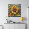 13914024289994967336_2048.jpeg Mixed Media Sunflower Art Standard Canvas