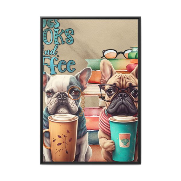1391681906283413842_2048.jpeg Dogs, Books And Coffee Framed Canvas