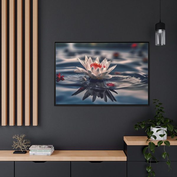 14142782894267567149_2048.jpeg Water Lily Flower Blossom Pond Framed Canvas